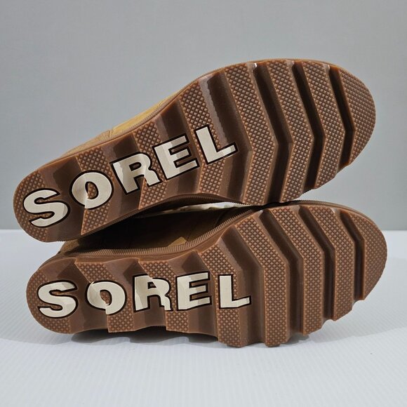 Sorel Joan Of Arctic Shearling Wedge Bootie Waterproof Camel Brown Size 8 - Picture 12 of 14
